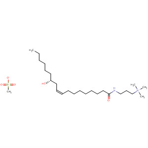 257284-26-7  1-Propanaminium,3-[[(9Z,12R)-12-hydroxy-1-oxo-9-octadecenyl]amino]-N,N,N-trimethyl-,methanesulfonate (salt)
