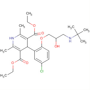 257284-32-5  3,5-Pyridinedicarboxylic acid,4-[5-chloro-2-[3-[(1,1-dimethylethyl)amino]-2-hydroxypropoxy]phenyl]-1,4-dihydro-2,6-dimethyl-, diethyl ester