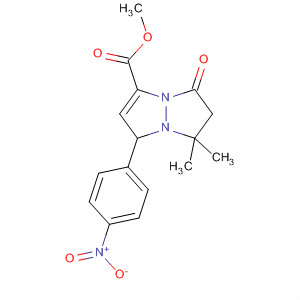 257882-95-4  1H,5H-Pyrazolo[1,2-a]pyrazole-3-carboxylic acid,6,7-dihydro-7,7-dimethyl-1-(4-nitrophenyl)-5-oxo-, methyl ester
