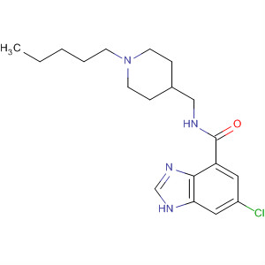258345-18-5  1H-Benzimidazole-4-carboxamide,6-chloro-N-[(1-pentyl-4-piperidinyl)methyl]-