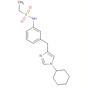 258527-07-0  Ethanesulfonamide,N-[3-(cyclohexylidene-1H-imidazol-4-ylmethyl)phenyl]-