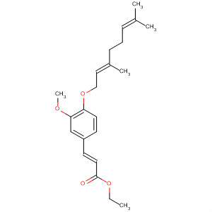 259267-41-9  2-Propenoic acid,3-[4-[[(2E)-3,7-dimethyl-2,6-octadienyl]oxy]-3-methoxyphenyl]-, ethylester, (2E)-