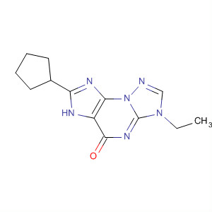259744-49-5  3H-[1,2,4]Triazolo[5,1-b]purin-5(6H)-one, 7-cyclopentyl-3-ethyl-