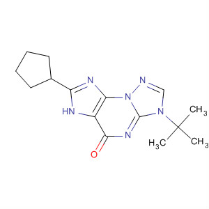 259744-51-9  3H-[1,2,4]Triazolo[5,1-b]purin-5(6H)-one,7-cyclopentyl-3-(1,1-dimethylethyl)-