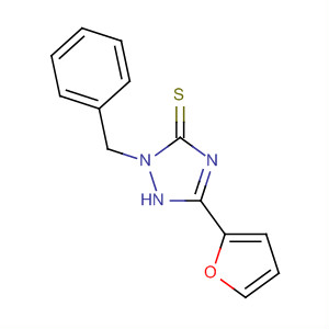 260056-86-8  3H-1,2,4-Triazole-3-thione, 5-(2-furanyl)-1,2-dihydro-2-(phenylmethyl)-