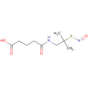 260268-12-0  Pentanoic acid, 5-[[2-methyl-2-(nitrosothio)propyl]amino]-5-oxo-