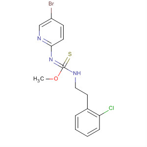 260352-31-6  Carbamimidothioic acid,N-(5-bromo-2-pyridinyl)-N'-[2-(2-chlorophenyl)ethyl]-, methyl ester
