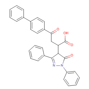 260353-10-4  1H-Pyrazole-4-acetic acid,a-(2-[1,1'-biphenyl]-4-yl-2-oxoethyl)-4,5-dihydro-5-oxo-1,3-diphenyl-