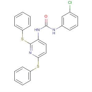 260392-18-5  Urea, N-[2,6-bis(phenylthio)-3-pyridinyl]-N'-(3-chlorophenyl)-