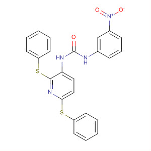 260392-19-6  Urea, N-[2,6-bis(phenylthio)-3-pyridinyl]-N'-(3-nitrophenyl)-
