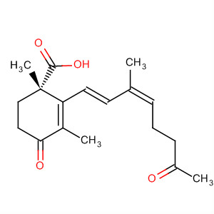 26055-08-3  2-Cyclohexene-1-carboxylic acid,1,3-dimethyl-2-[(1E,3Z)-3-methyl-7-oxo-1,3-octadienyl]-4-oxo-, (1S)-