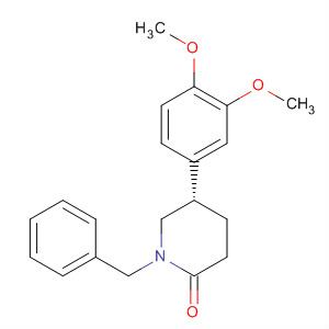 261357-91-9  2-Piperidinone, 5-(3,4-dimethoxyphenyl)-1-(phenylmethyl)-, (5S)- 261357-91-9  2-Piperidinone, 5-(3,4-dimethoxyphenyl)-1-(phenylmethyl)-, (5S)-