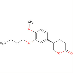 261358-19-4  2H-Pyran-2-one, 5-(3-butoxy-4-methoxyphenyl)tetrahydro-, (5S)-