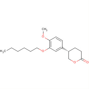 261358-74-1  2H-Pyran-2-one, 5-[3-(hexyloxy)-4-methoxyphenyl]tetrahydro-, (5S)-