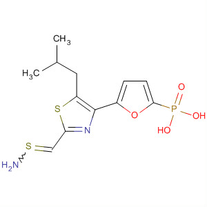 261365-55-3  Phosphonic acid,[5-[2-(aminothioxomethyl)-5-(2-methylpropyl)-4-thiazolyl]-2-furanyl]-