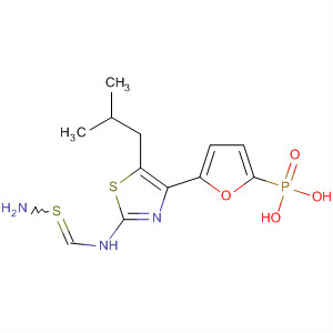 261365-62-2  Phosphonic acid,[5-[2-[(aminothioxomethyl)amino]-5-(2-methylpropyl)-4-thiazolyl]-2-furanyl]-