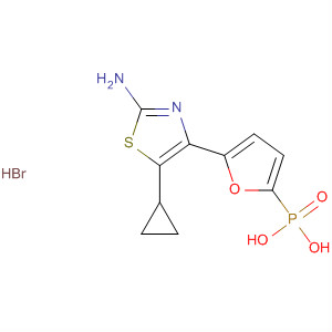 261365-67-7  Phosphonic acid, [5-(2-amino-5-cyclopropyl-4-thiazolyl)-2-furanyl]-,monohydrobromide