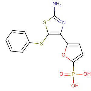 261366-07-8  Phosphonic acid, [5-[2-amino-5-(phenylthio)-4-thiazolyl]-2-furanyl]-