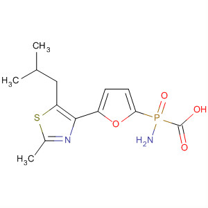 261370-26-7  Phosphonamidic acid,P-[5-[2-methyl-5-(2-methylpropyl)-4-thiazolyl]-2-furanyl]-