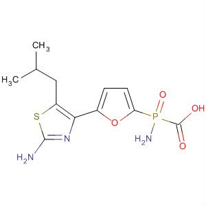 261370-30-3  Phosphonamidic acid,P-[5-[2-amino-5-(2-methylpropyl)-4-thiazolyl]-2-furanyl]-