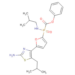 261370-48-3  Phosphonamidic acid,P-[5-[2-amino-5-(2-methylpropyl)-4-thiazolyl]-2-furanyl]-N-(2-methylpropyl)-, phenyl ester