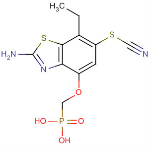 261372-64-9  Thiocyanic acid,2-amino-7-ethyl-4-(phosphonomethoxy)-6-benzothiazolyl ester