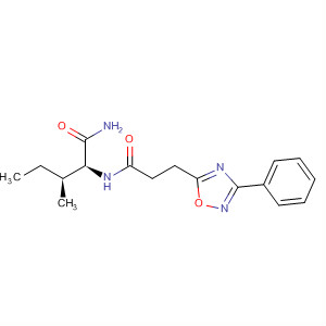 262615-95-2  1,2,4-Oxadiazole-5-propanamide,N-[(1S,2S)-1-(aminocarbonyl)-2-methylbutyl]-3-phenyl-