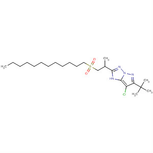 262859-83-6  1H-Pyrazolo[1,5-b][1,2,4]triazole,7-chloro-6-(1,1-dimethylethyl)-2-[2-(dodecylsulfonyl)-1-methylethyl]-