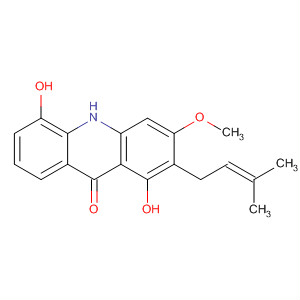 263007-67-6  9(10H)-Acridinone, 1,5-dihydroxy-3-methoxy-2-(3-methyl-2-butenyl)-
