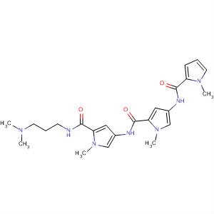 263020-07-1  1H-Pyrrole-2-carboxamide,N-[5-[[[3-(dimethylamino)propyl]amino]carbonyl]-1-methyl-1H-pyrrol-3-yl]-1-methyl-4-[[(1-methyl-1H-pyrrol-2-yl)carbonyl]amino]-