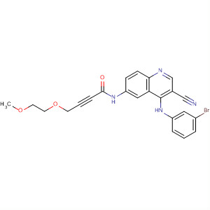 263148-87-4  2-Butynamide,N-[4-[(3-bromophenyl)amino]-3-cyano-6-quinolinyl]-4-(2-methoxyethoxy)-