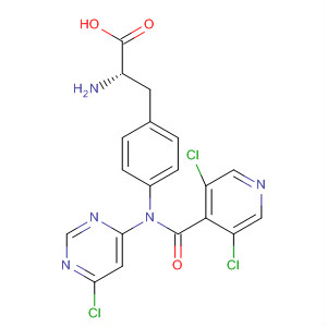 263274-40-4  L-Phenylalanine,N-(6-chloro-4-pyrimidinyl)-4-[[(3,5-dichloro-4-pyridinyl)carbonyl]amino]-