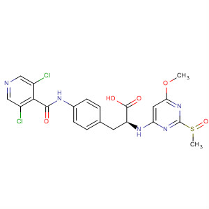 263274-52-8  L-Phenylalanine,4-[[(3,5-dichloro-4-pyridinyl)carbonyl]amino]-N-[6-methoxy-2-(methylsulfonyl)-4-pyrimidinyl]-