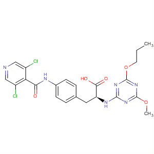 263274-70-0  L-Phenylalanine,4-[[(3,5-dichloro-4-pyridinyl)carbonyl]amino]-N-(4-methoxy-6-propoxy-1,3,5-triazin-2-yl)-