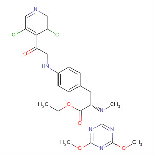 263274-89-1  L-Phenylalanine,4-[[(3,5-dichloro-4-pyridinyl)carbonyl]methylamino]-N-(4,6-dimethoxy-1,3,5-triazin-2-yl)-N-methyl-, ethyl ester