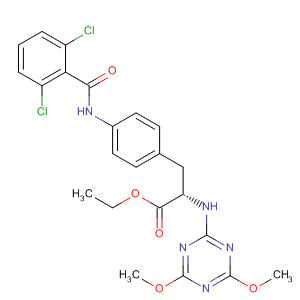 263274-95-9  L-Phenylalanine,4-[(2,6-dichlorobenzoyl)amino]-N-(4,6-dimethoxy-1,3,5-triazin-2-yl)-,ethyl ester