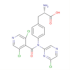 263275-07-6  L-Phenylalanine,N-(6-chloropyrazinyl)-4-[[(3,5-dichloro-4-pyridinyl)carbonyl]amino]-