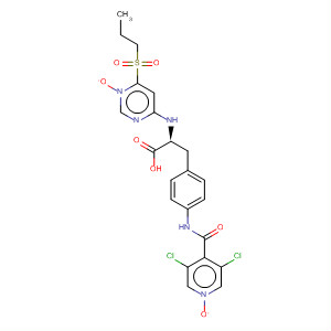 263275-51-0  L-Phenylalanine,4-[[(3,5-dichloro-1-oxido-4-pyridinyl)carbonyl]amino]-N-[1-oxido-6-(propylsulfonyl)-4-pyrimidinyl]-