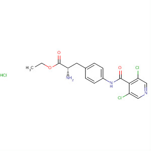 263276-04-6  L-Phenylalanine, 4-[[(3,5-dichloro-4-pyridinyl)carbonyl]amino]-, ethylester, monohydrochloride
