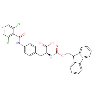 263276-19-3  L-Phenylalanine,4-[[(3,5-dichloro-4-pyridinyl)carbonyl]amino]-N-[(9H-fluoren-9-ylmethoxy)carbonyl]-