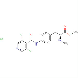 263276-39-7  L-Phenylalanine, 4-[[(3,5-dichloro-4-pyridinyl)carbonyl]amino]-N-methyl-,methyl ester, monohydrochloride
