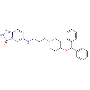 263402-18-2  1,2,4-Triazolo[4,3-b]pyridazin-3(2H)-one,6-[[3-[4-(diphenylmethoxy)-1-piperidinyl]propyl]amino]-