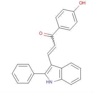 263891-61-8  2-Propen-1-one, 1-(4-hydroxyphenyl)-3-(2-phenyl-1H-indol-3-yl)- 263891-61-8  2-Propen-1-one, 1-(4-hydroxyphenyl)-3-(2-phenyl-1H-indol-3-yl)-