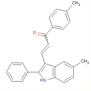 263891-63-0  2-Propen-1-one,1-(4-methylphenyl)-3-(5-methyl-2-phenyl-1H-indol-3-yl)- 263891-63-0  2-Propen-1-one,1-(4-methylphenyl)-3-(5-methyl-2-phenyl-1H-indol-3-yl)-