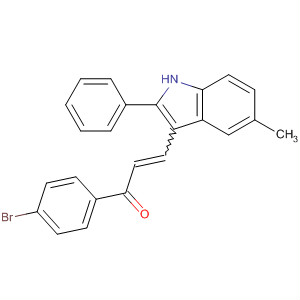 263891-64-1  2-Propen-1-one,1-(4-bromophenyl)-3-(5-methyl-2-phenyl-1H-indol-3-yl)- 263891-64-1  2-Propen-1-one,1-(4-bromophenyl)-3-(5-methyl-2-phenyl-1H-indol-3-yl)-