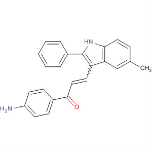 263891-65-2  2-Propen-1-one,1-(4-aminophenyl)-3-(5-methyl-2-phenyl-1H-indol-3-yl)- 263891-65-2  2-Propen-1-one,1-(4-aminophenyl)-3-(5-methyl-2-phenyl-1H-indol-3-yl)-