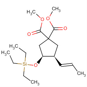 263898-86-8  1,1-Cyclopentanedicarboxylic acid,3-(1E)-1-propenyl-4-[(triethylsilyl)oxy]-, dimethyl ester, (3S,4S)-