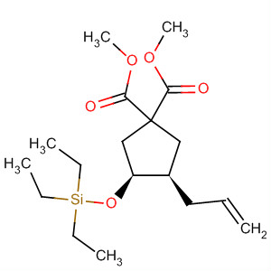 263898-87-9  1,1-Cyclopentanedicarboxylic acid, 3-(2-propenyl)-4-[(triethylsilyl)oxy]-,dimethyl ester, (3R,4S)-