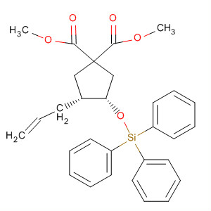 263898-93-7  1,1-Cyclopentanedicarboxylic acid,3-(2-propenyl)-4-[(triphenylsilyl)oxy]-, dimethyl ester, (3R,4S)-