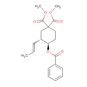263899-09-8  1,1-Cyclohexanedicarboxylic acid, 4-(benzoyloxy)-3-(1E)-1-propenyl-,dimethyl ester, (3S,4R)-